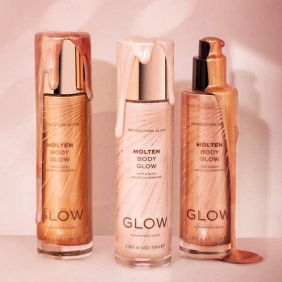 Revolution Beauty Molten Body Glow Bronzer - Rose Gold - Picture 2 of 3